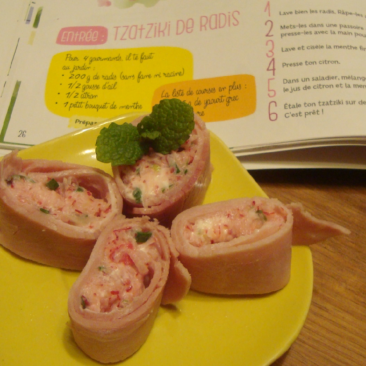 Carré tzatziki rose