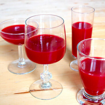 Cocktail rouge sans