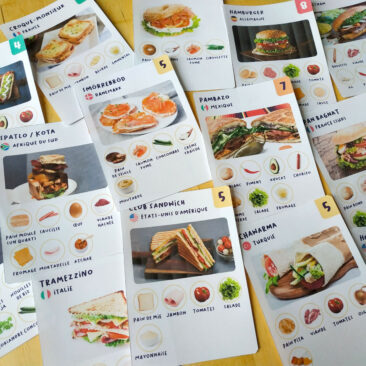 Olympic sandwich cartes